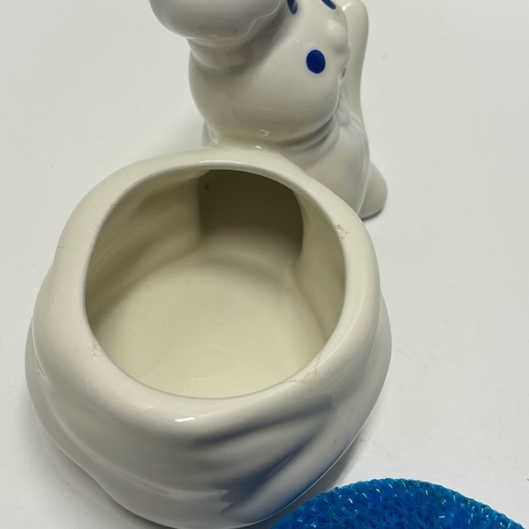 Vintage 1997 Pillsbury Doughboy ceramic kitchen sponge holder - Picture 3 of 5